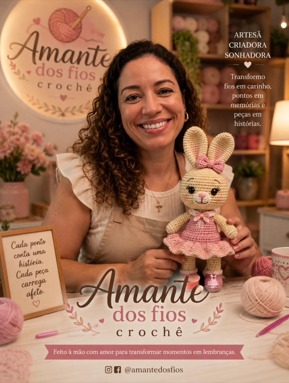 Heloisa S. Amante — professora de crochê